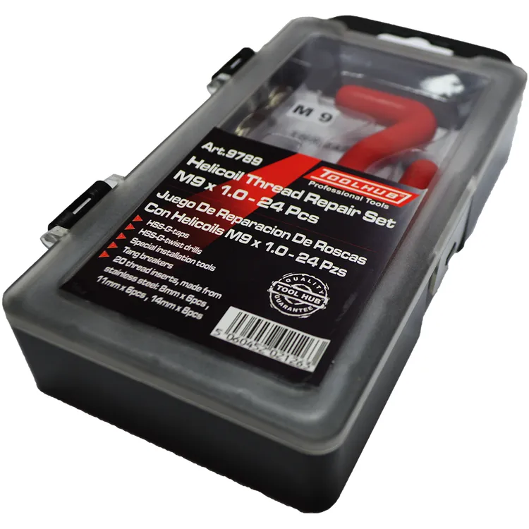 Kit de Reparação de Rosca Helicoides M9 x 1.0 TOOLHUB para Velas Incandescentes