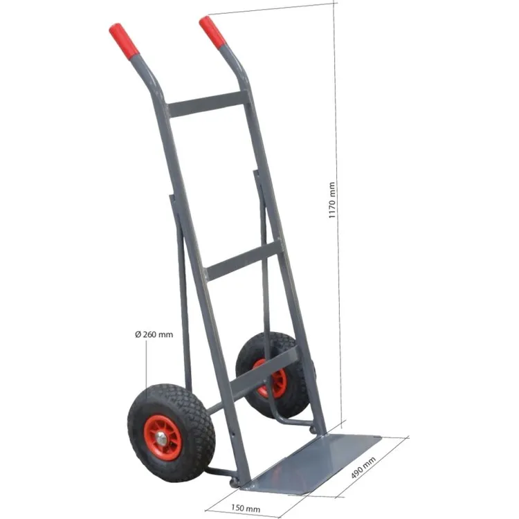 CARRINHO ARMAZÉM 150KG RODAS PNEUMÁTICAS DRAKKAR