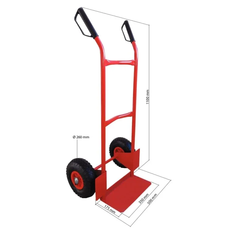 CARRINHO ARMAZÉM 200KG RODAS PNEUMÁTICAS DRAKKAR