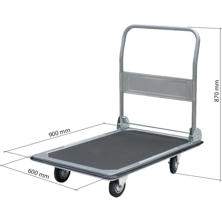 Carrinho Plataforma 4 Rodas 250kg Drakkar