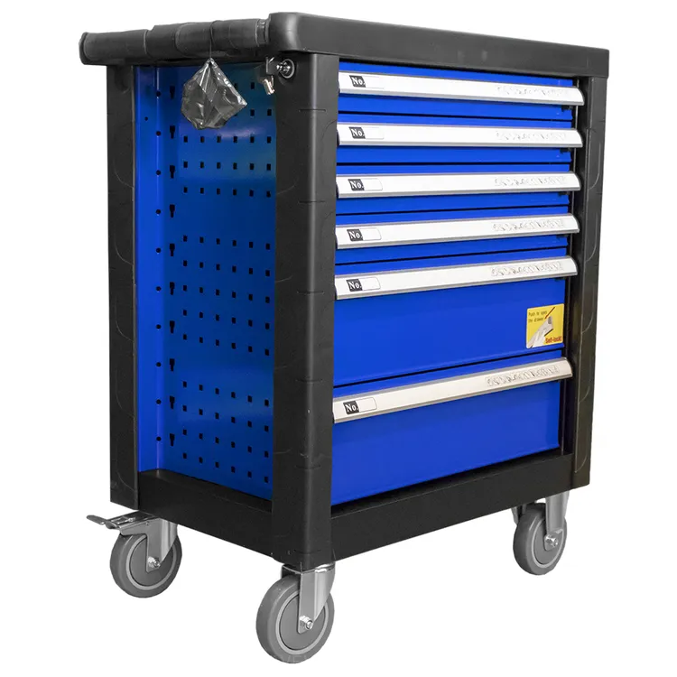 CARRO DE FERRAMENTAS COMPLETO 6 GAVETAS AZUL JBM