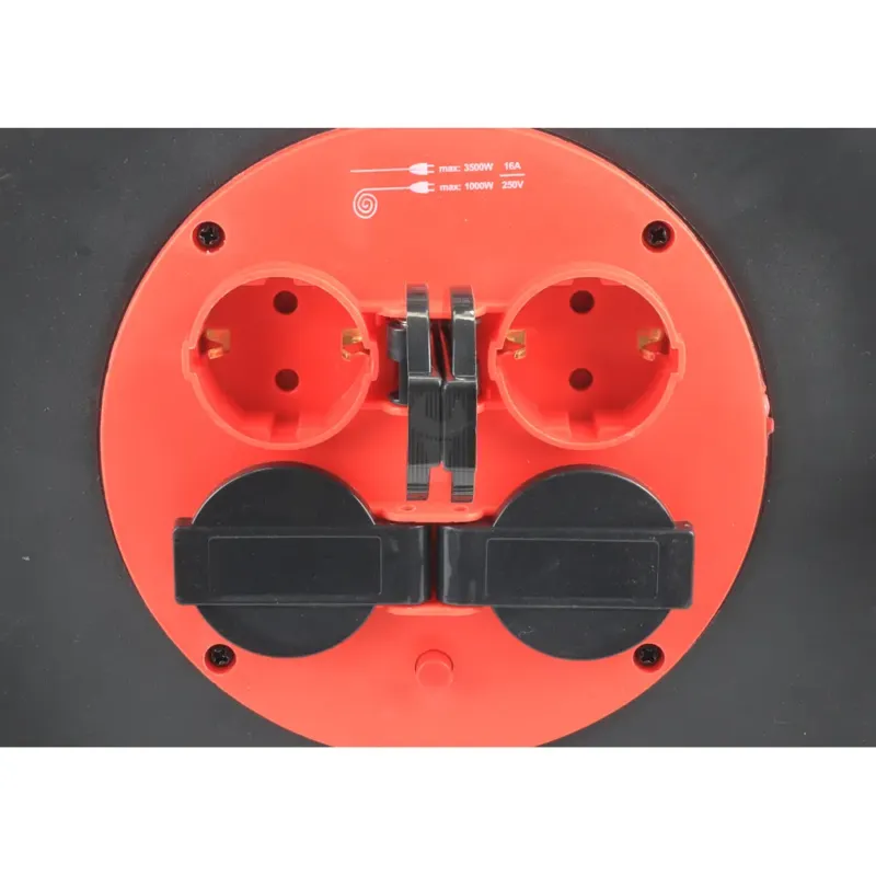 Extensão Elétrica com Enrolador Plástico MADER 50m 3Gx1.5mm² IP44