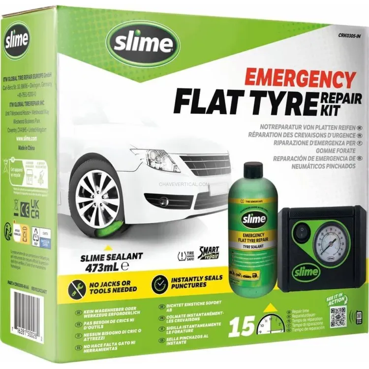 KIT ANTI-FURO 473ML + COMPRESSOR SLIME