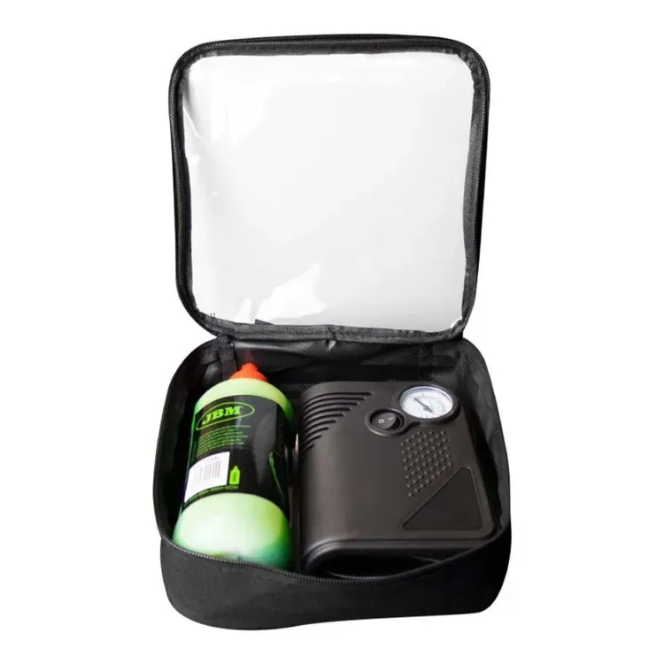 Kit Selador e Compressor de Ar JBM com Líquido Selador 500ml e Bolsa de Transporte