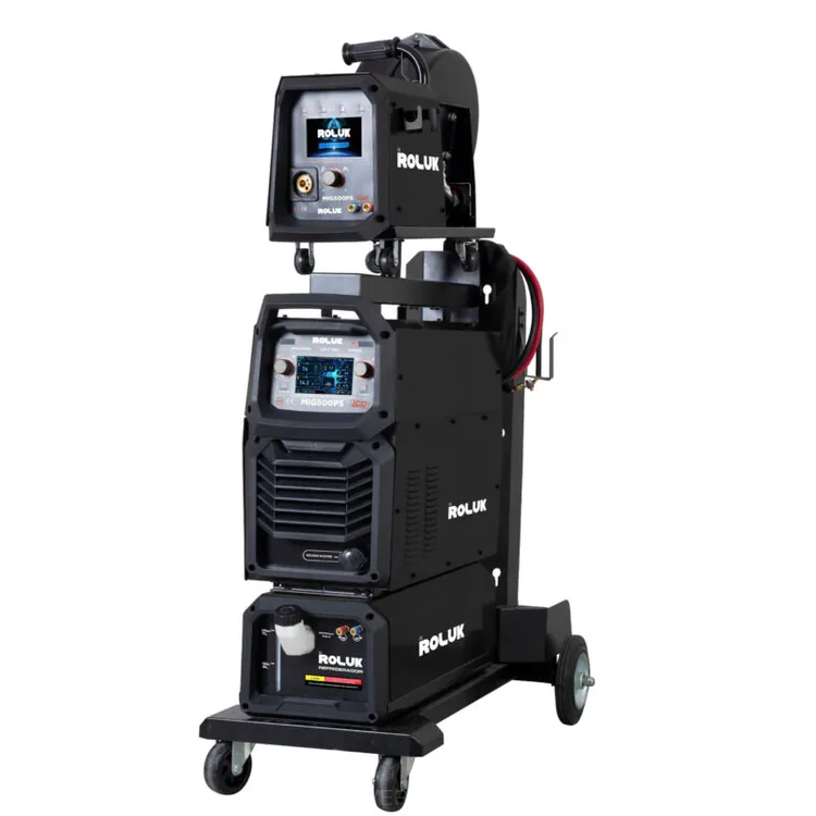 Máquina de Soldadura Semi-Automática ROLUK MIG500PS Dupla Pulsada 500A