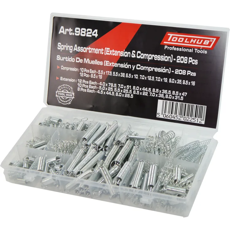 Sortido de Molas de Extensão e Compressão Toolhub 200 Peças