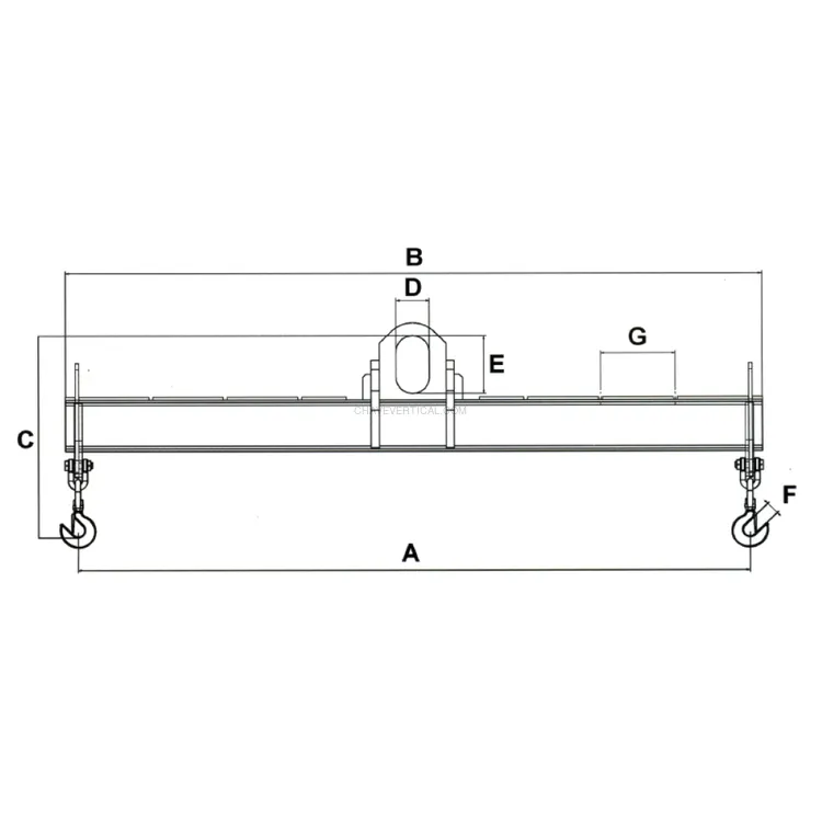 Balancim Ajustável JAGUAR JBA2030 2000 kg 2900 mm Balancim Ajustável JAGUAR JBA2030 2000 kg 2900 mm