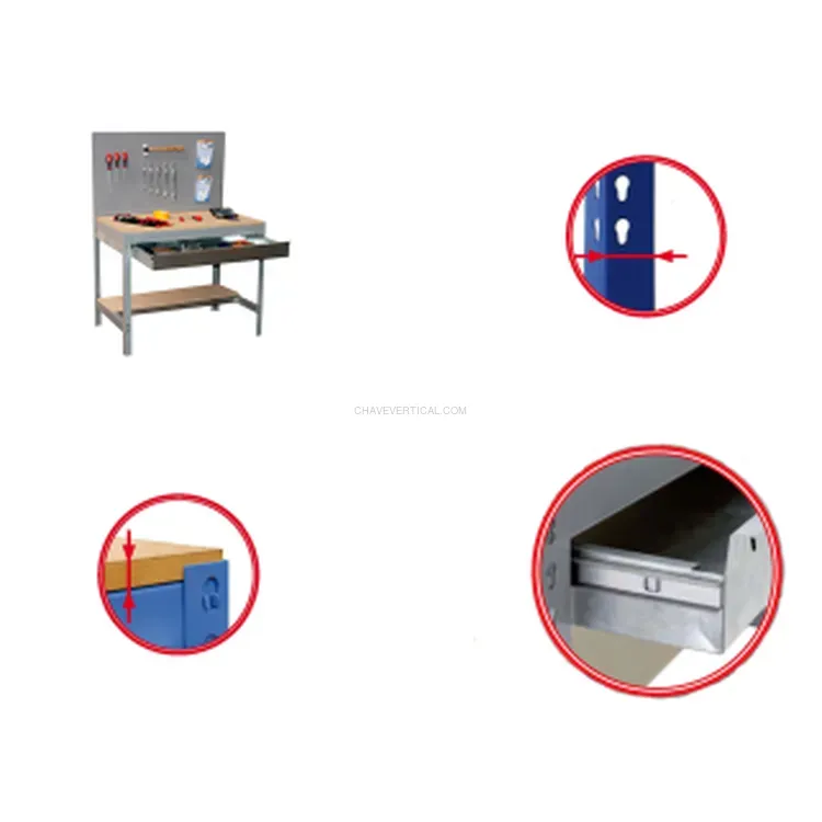 BANCADA PAINEL PERFURADO 600 KG SIMONWORK