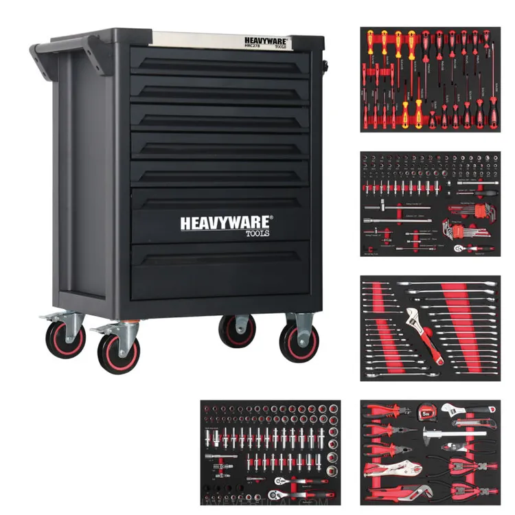 CARRO FERRAMENTAS FOAM 278PC 7GAVETAS HRC278 HEAVYWARE