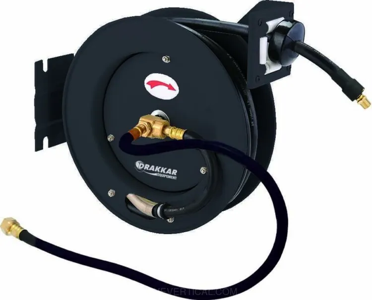 Enrolador Automático de Tubo de Ar Drakkar 10m Metálico 20 bar 3/8" Enrolador Automático de Tubo de Ar Drakkar 10m Metálico 20 bar 3/8"