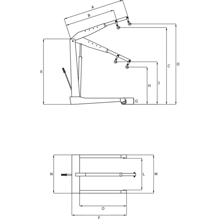 GRUA DE OFICINA FIXA 3T OMCN