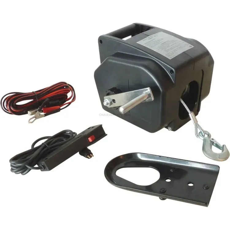 GUINCHO ELÉTRICO 12V 500KG DRAKKAR