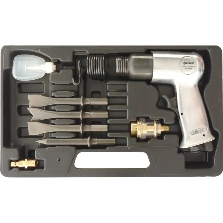 MARTELO CINZEL PNEUMÁTICO KIT 8 PEÇAS STILKER