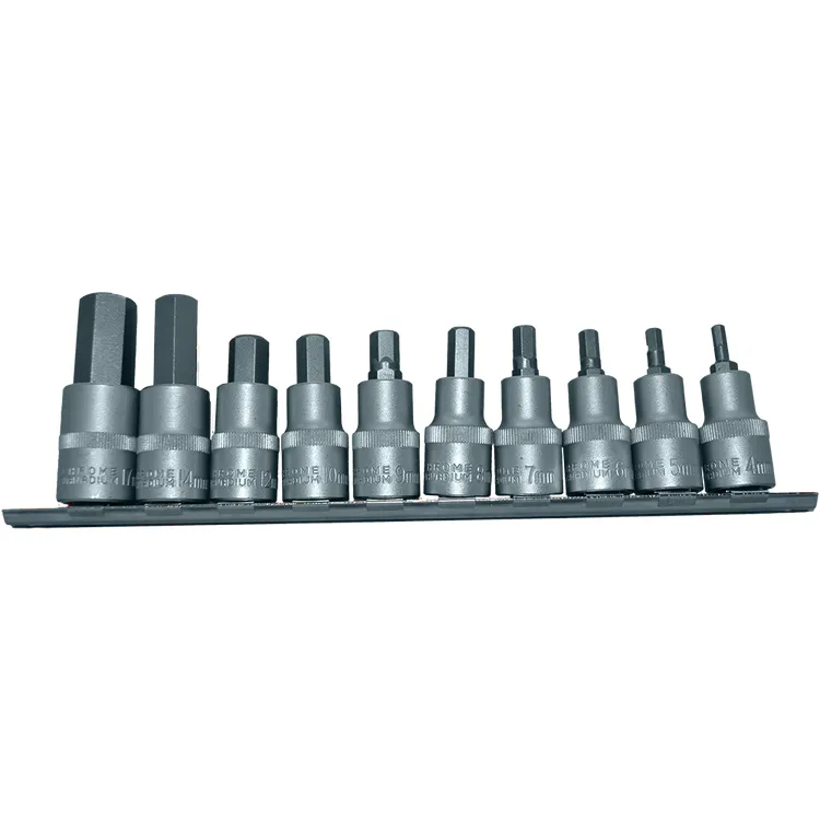 Conjunto de Pontas Allen 1/2” 10 Peças 4-17mm TOOLHUB Conjunto de Pontas Allen 1/2” 10 Peças 4-17mm TOOLHUB