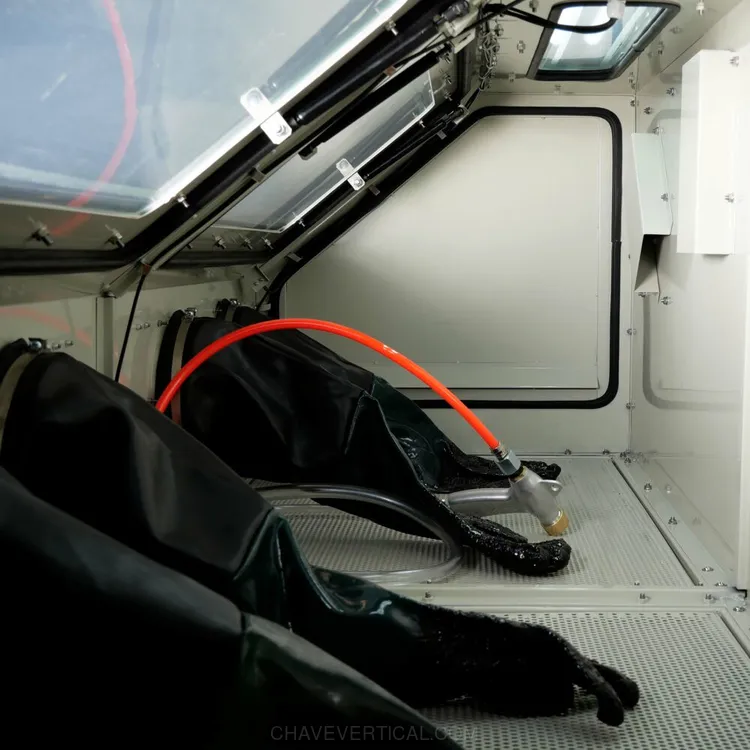 Tanque Duplo de Decapagem Zionair 880L c/ Luz Interior e Aspirador