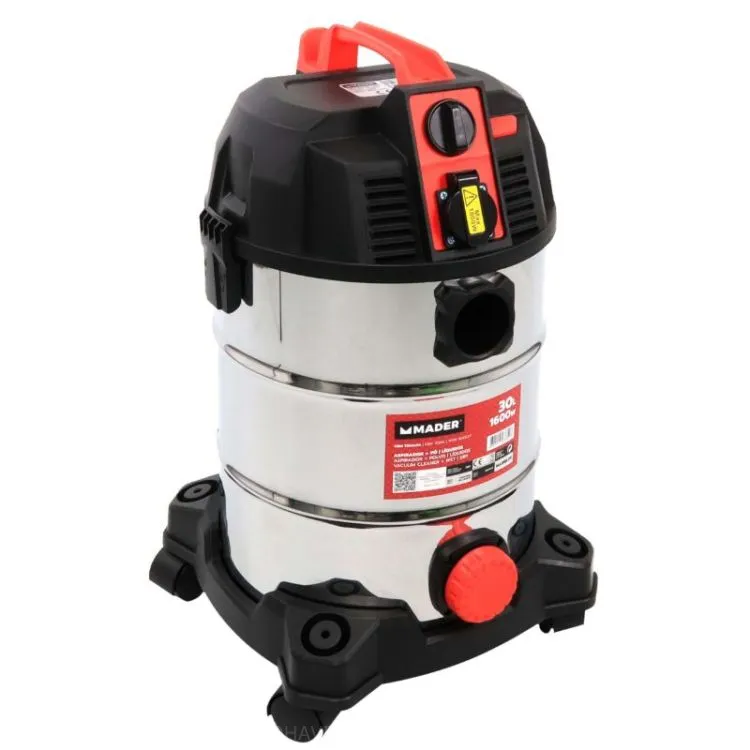 Aspirador Pó/Liquidos 1600W 30L MADER
