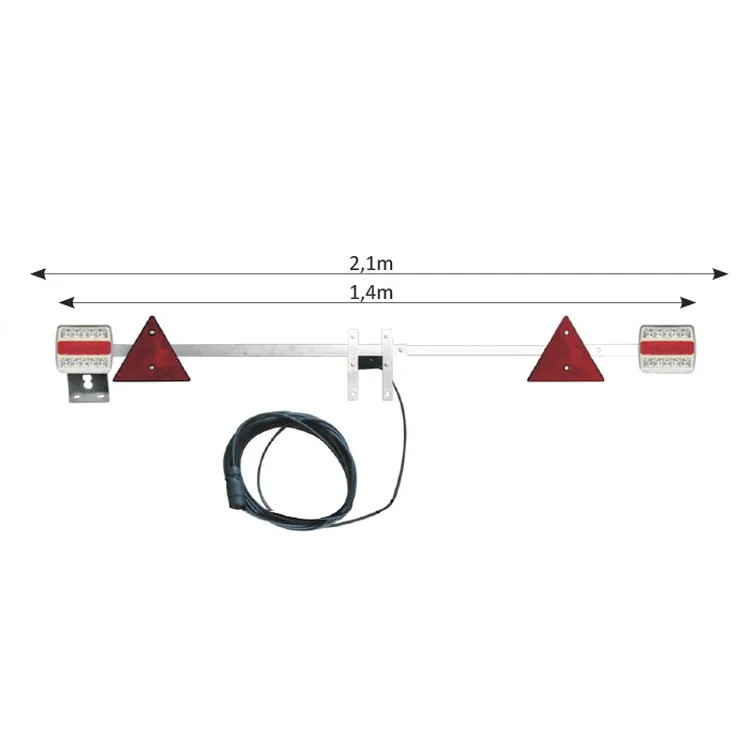 BARRA SINALIZAÇÃO PARA REBOQUES DE 1,4 A 2.1M - LED JBM