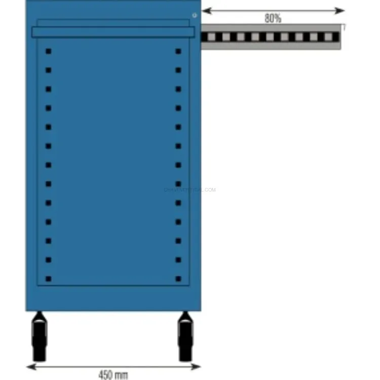 Carro de Ferramentas STILKER 7 Gavetas 205KG Azul/Cinza