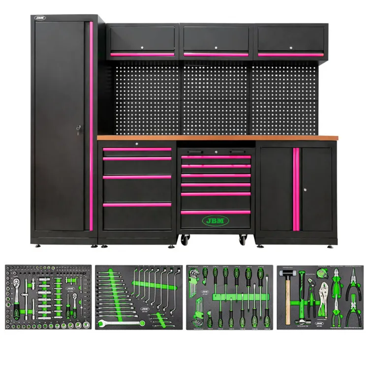 Conjunto Modular de Oficina JBM Serie 446P 18 Peças em MDF e Aço