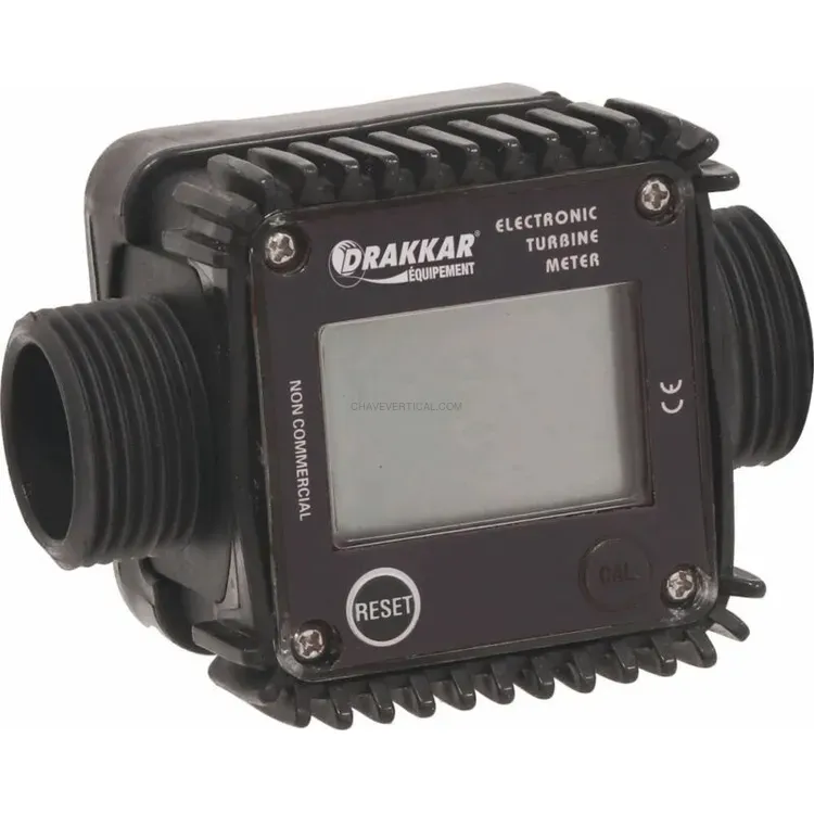 Contador de litros de gasóleo digital DRAKKAR 1" 120 L/min