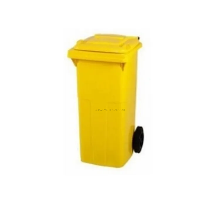 Contentor de Lixo Amarelo ND 80L 525x445x940mm Contentor de Lixo Amarelo ND 80L 525x445x940mm