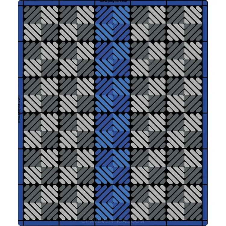 Pódio SCHNEIDER 4,80m² PVC 2,00x2,40m Azul e Cinzento Pódio SCHNEIDER 4,80m² PVC 2,00x2,40m Azul e Cinzento