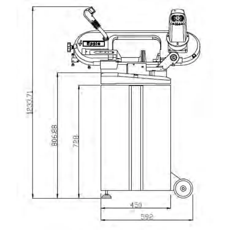 SERROTE DE FITA C/ VELOCIDADE VARIÁVEL 150MM EPPLE