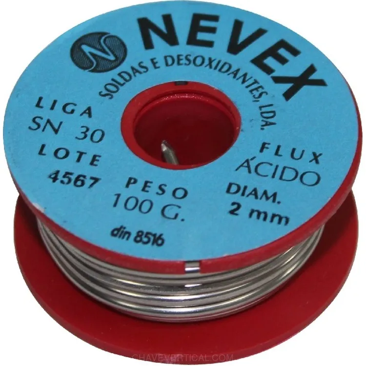 SOLDA ESTANHO ÁCIDO 100GR NEVEX
