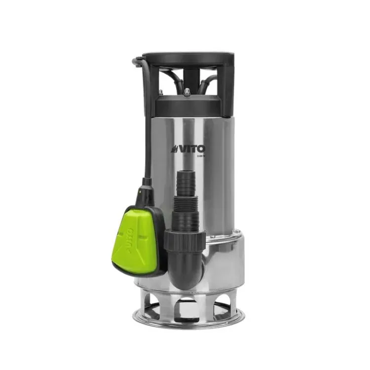 Bomba de Água Submersível Inox VITO 1100W para Águas Sujas