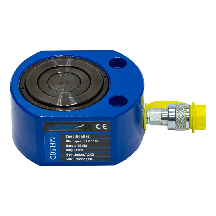 Cilindro Hidráulico Duplo VKP 50 Ton Elevação 64mm Cilindro Hidráulico Duplo VKP 50 Ton Elevação 64mm