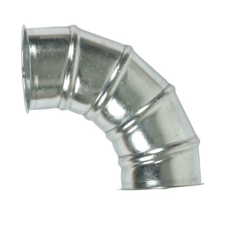 CURVA 90° GALVANIZADA FLANGEADA EM AMBOS OS LADOS Ø 120MM HOLZSTAR