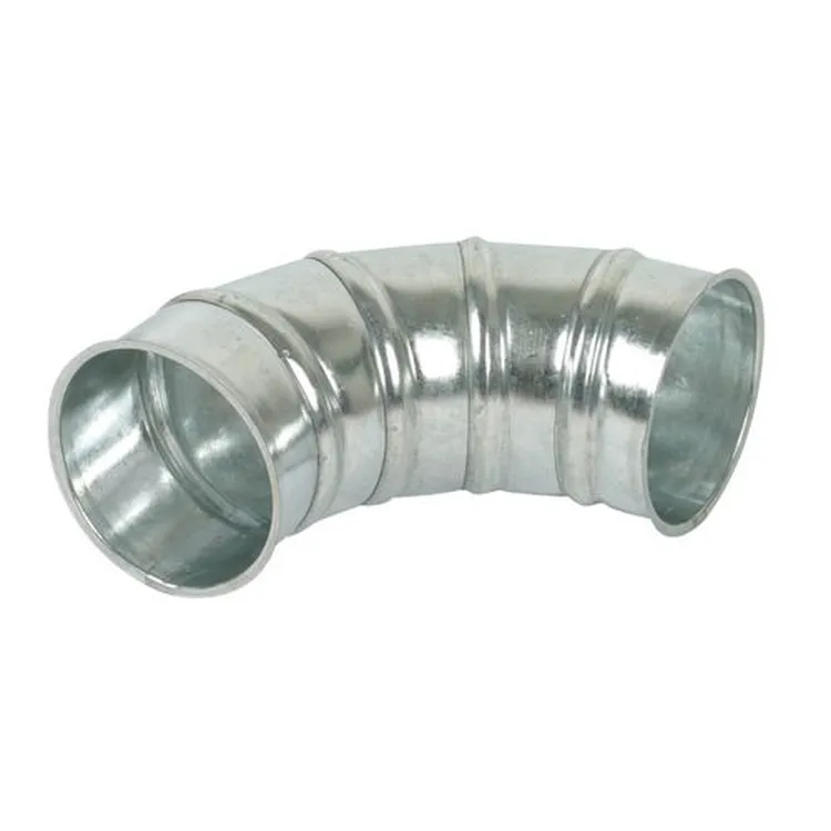 CURVA 90° GALVANIZADA FLANGEADA EM AMBOS OS LADOS Ø 120MM HOLZSTAR