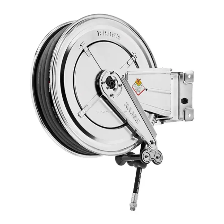 Enrolador de Mangueira Inox RAASM 25m 1/2" 20 bar