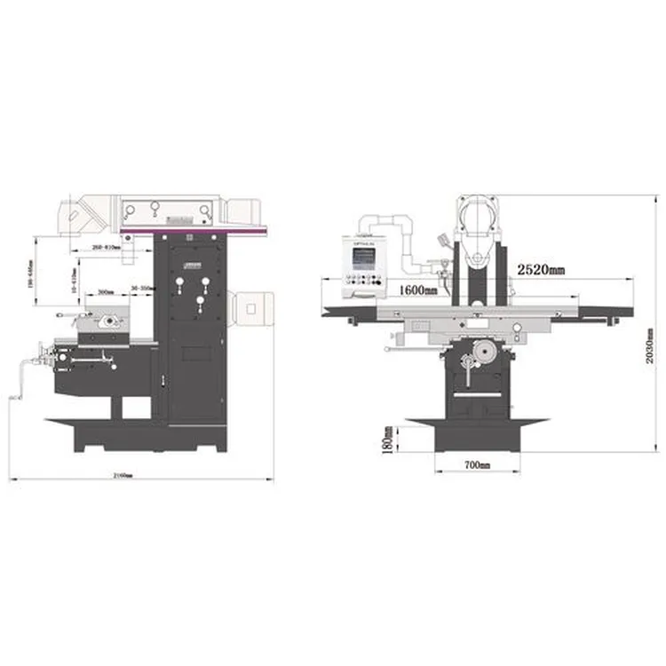 FRESADORA UNIVERSAL OPTI MT230 S/400V/ 3 Ph (Servo) OPTIMUM