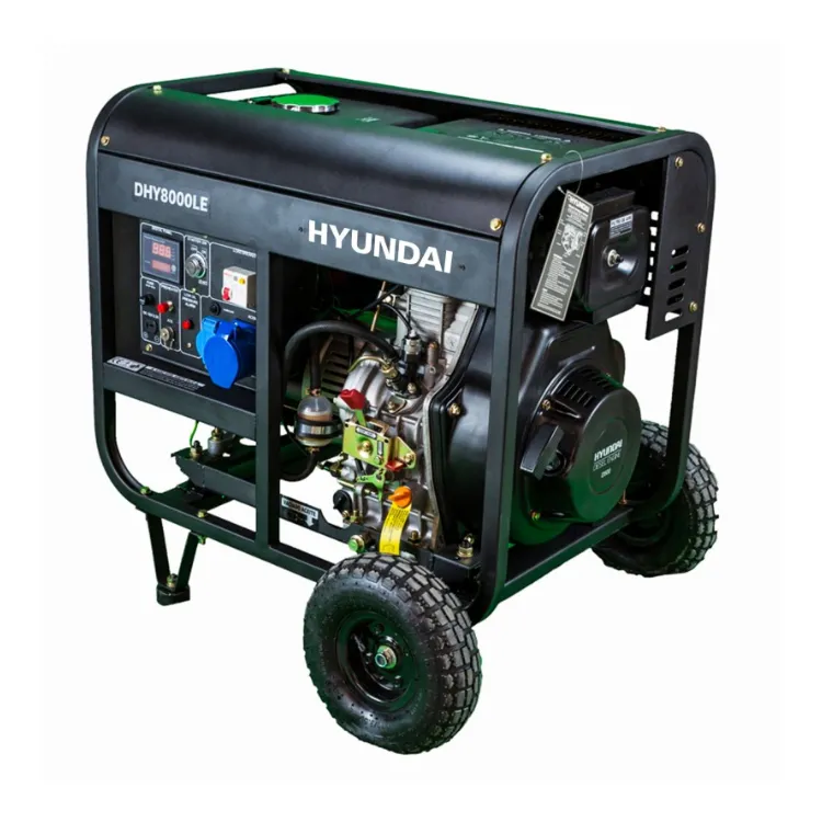 GERADOR DIESEL MONOFÁSICO DHY8500LEK HYUNDAI GERADOR DIESEL MONOFÁSICO DHY8500LEK HYUNDAI