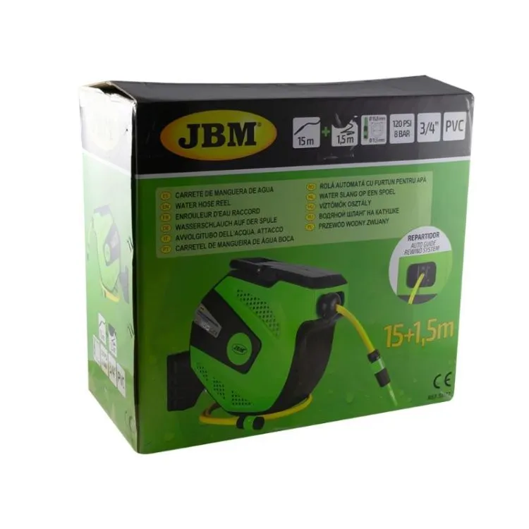 Mangueira de Água 15m JBM 1/2" 8 Bar PVC
