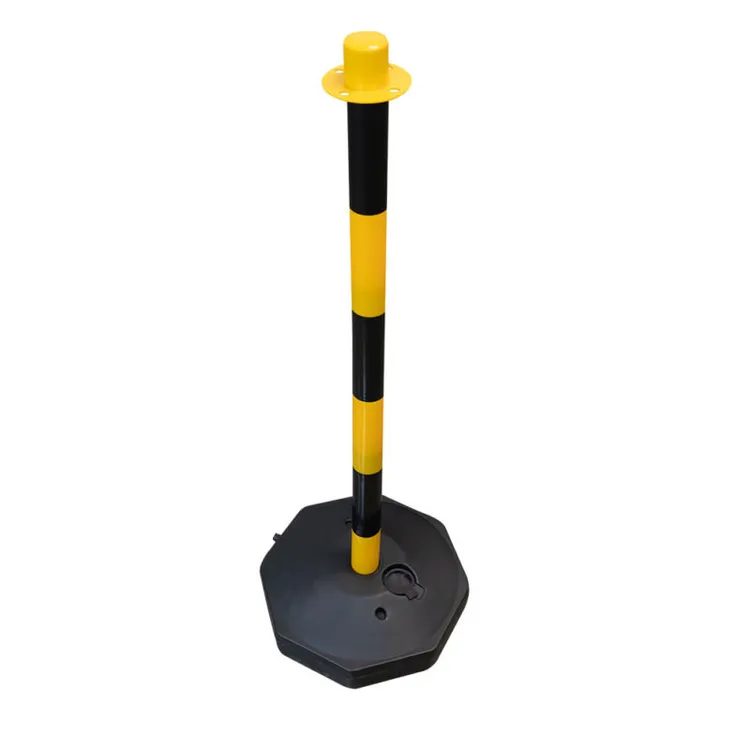 POSTE PVC BALIZAMENTO AMARELO/NEGRO JBM