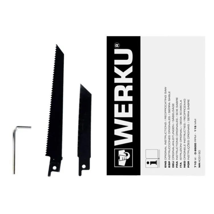 Serra Sabre Werku 710W 115mm Ajustável