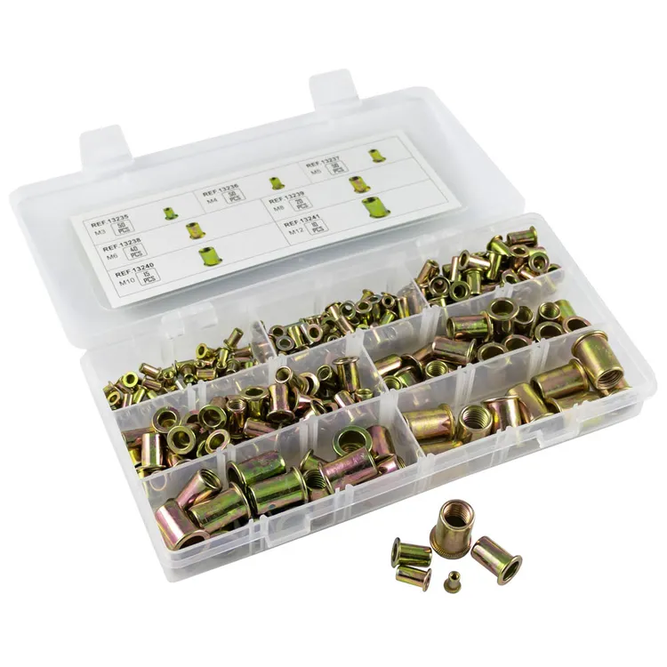 Caixa de Porcas de Rebite JBM 225 Peças M3-M12