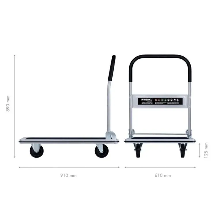 CARRO-PLATAFORMA PORTA-CARGAS 300KG WERKU