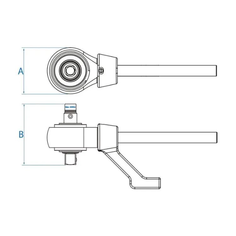 CHAVE MULTIPLICADORA DE TORQUE COM ENCAIXE DE 3/4 POL X 1 POL. KING TONY