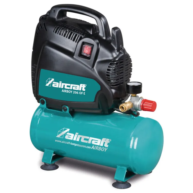 Compressor de pistão Airboy 206 OF E AIRCRAFT 230V 1.1kW 6L 8bar
