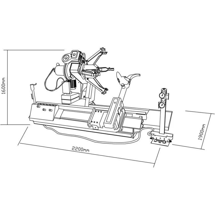 Desmontador de pneus KROFTOOLS 14-56" 380V Trifásico
