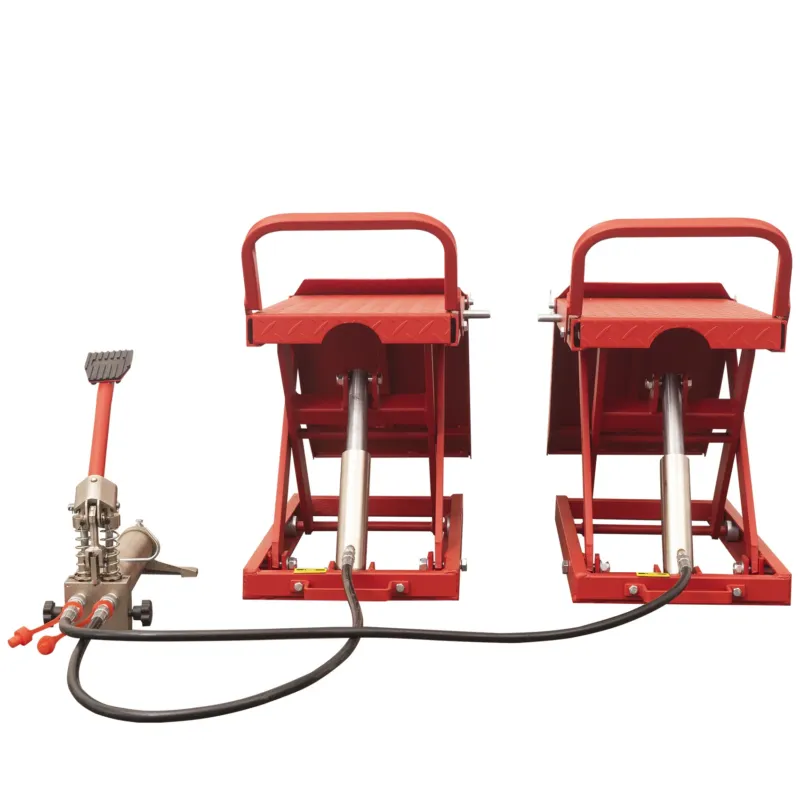 Elevador de Tesoura Móvel Hidráulico TNM 1,35T 450mm (Par)