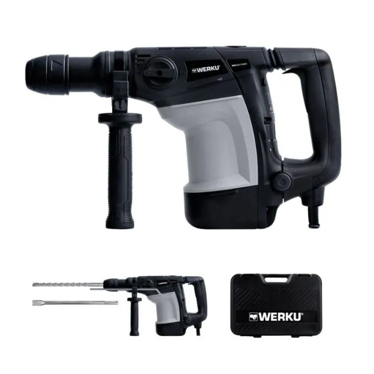 Martelo Demolidor e Perfurador WERKU 1100W 7J SDS MAX