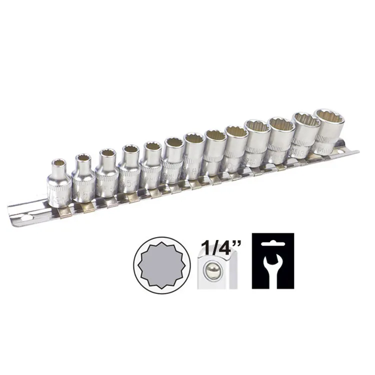 Jogo de Pontas 1/4" 12 Faces JBM 4-14mm Jogo de Pontas 1/4" 12 Faces JBM 4-14mm