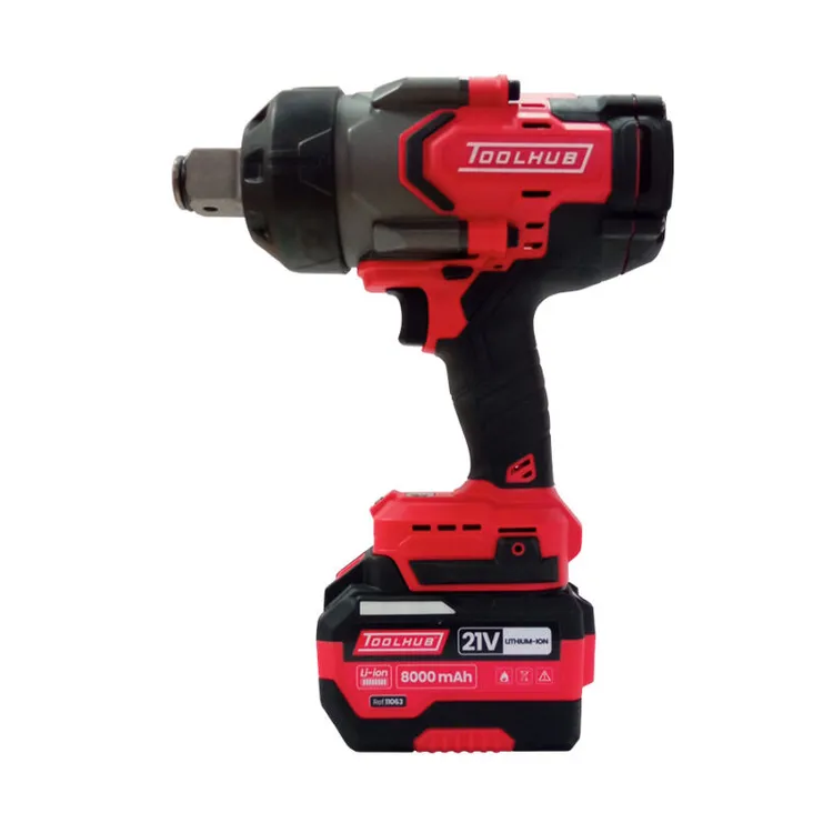 Pistola de Impacto Sem Fios TOOLHUB 1" 2200Nm 21V 8.0Ah