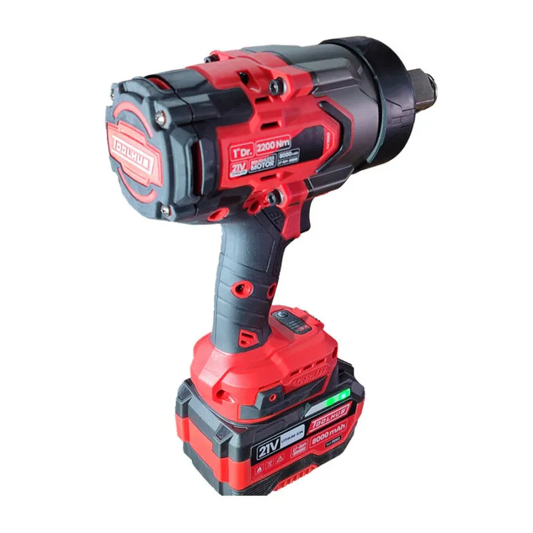 Pistola de Impacto Sem Fios TOOLHUB 1" 2200Nm 21V 8.0Ah