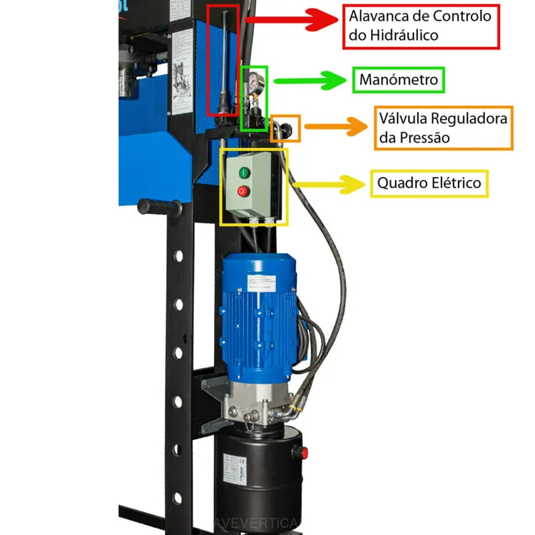 Prensa Electro-Hidráulica RAVIOL 100T Hidráulico Móvel 380V