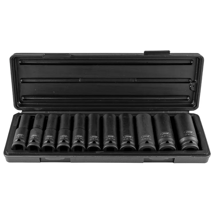 SET 11 CHAVES DE IMPACTO HEXAGONAIS 1/2" JBM